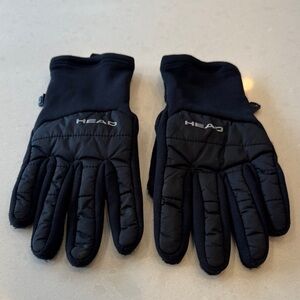 HEAD Quilted Black Gloves